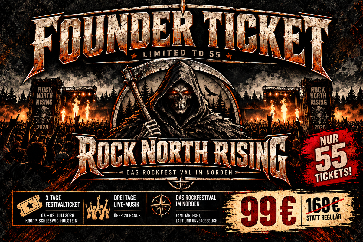 EARLY BIRD SPECIAL – 3 TAGE – ROCK NORTH RISING 2028